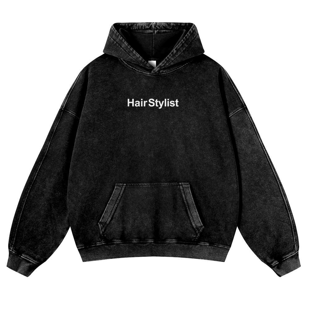 Hair Stylist Vintage Washed Hoodie-moweekender