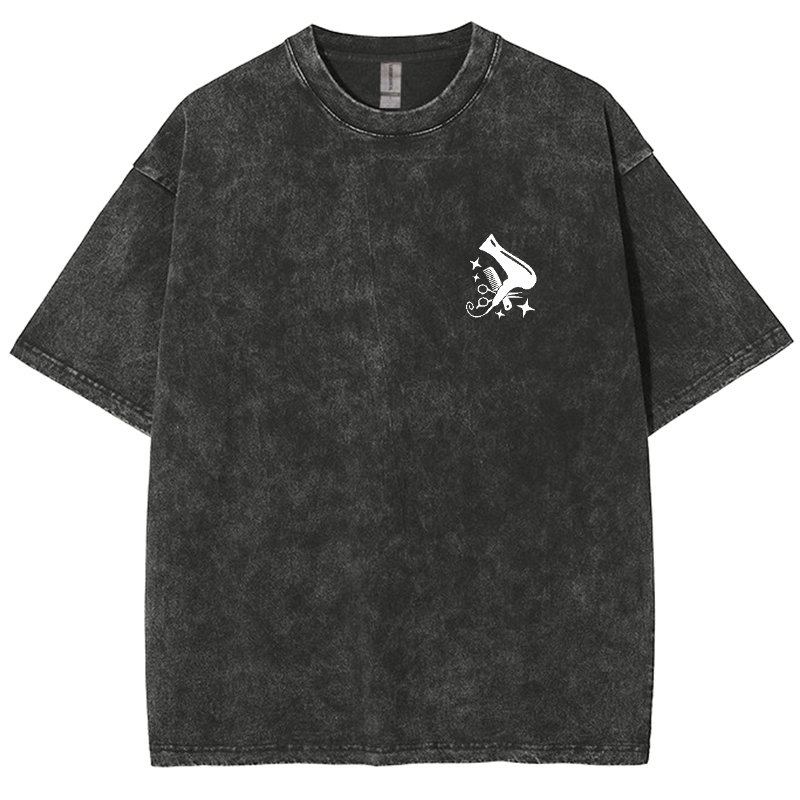 Hair Stylist Unisex Fit Washed T-Shirt-moweekender