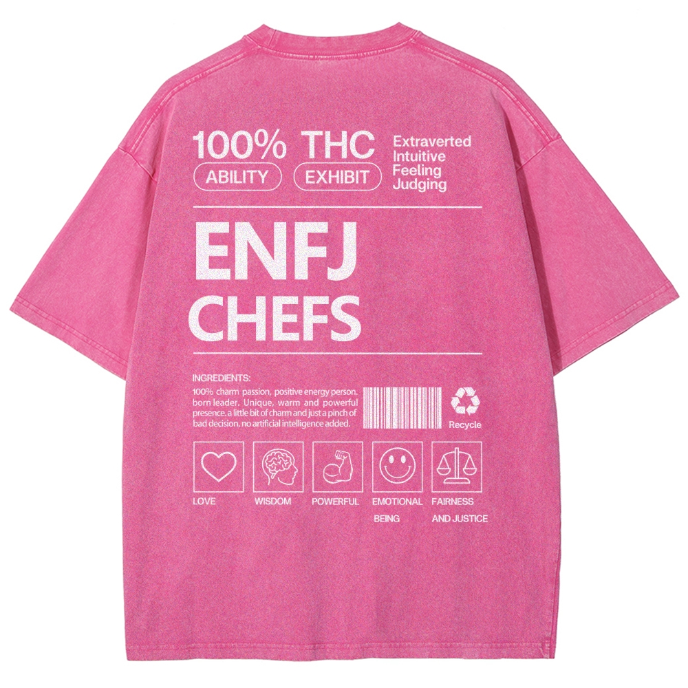 ENFJ  CHEFS WASHED T-SHIRT