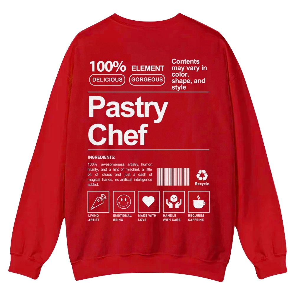 Pastry Chef Casual Crewneck Sweatshirt-moweekender