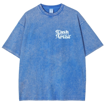 Lash Artist Vintage Snowflake Washed T-Shirt-moweekender