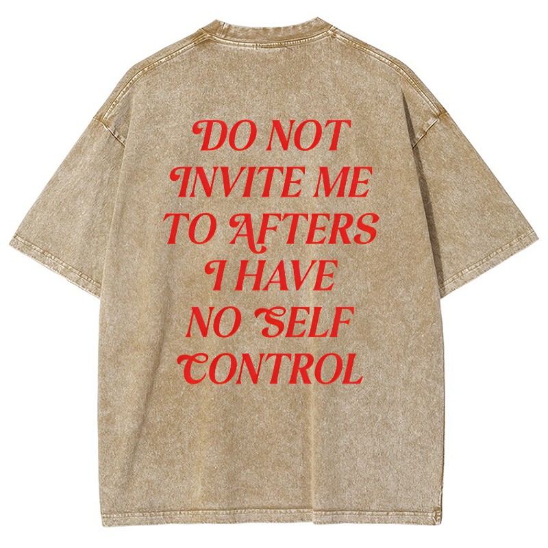 Do Not Invite Me To Afters Vintage Snowflake Washed T-Shirt-moweekender