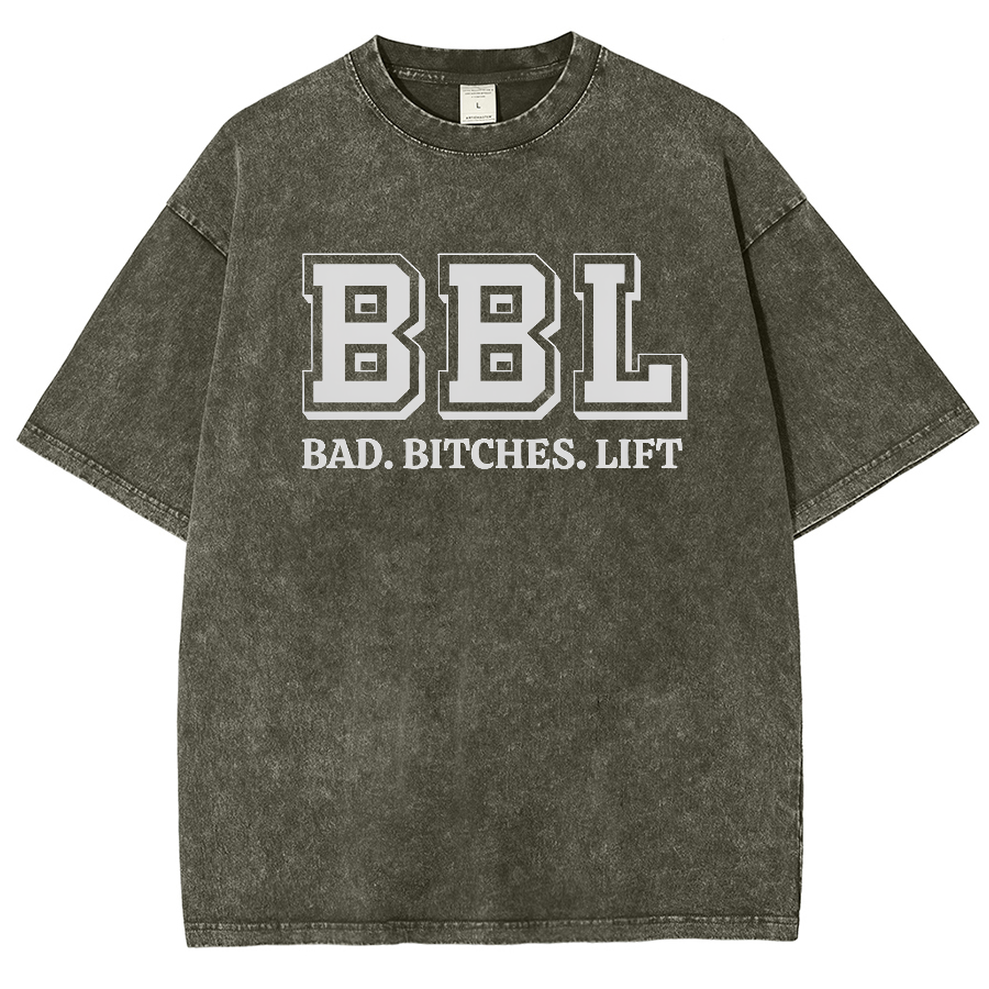 BBL Unisex Fit Washed Oversized T-Shirt-moweekender