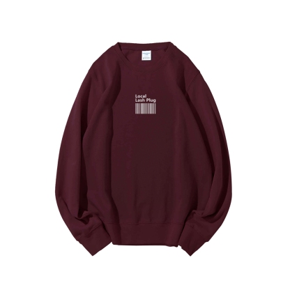 Local Last Plug Long Sleeved Round Neck Sweatshirt-moweekender