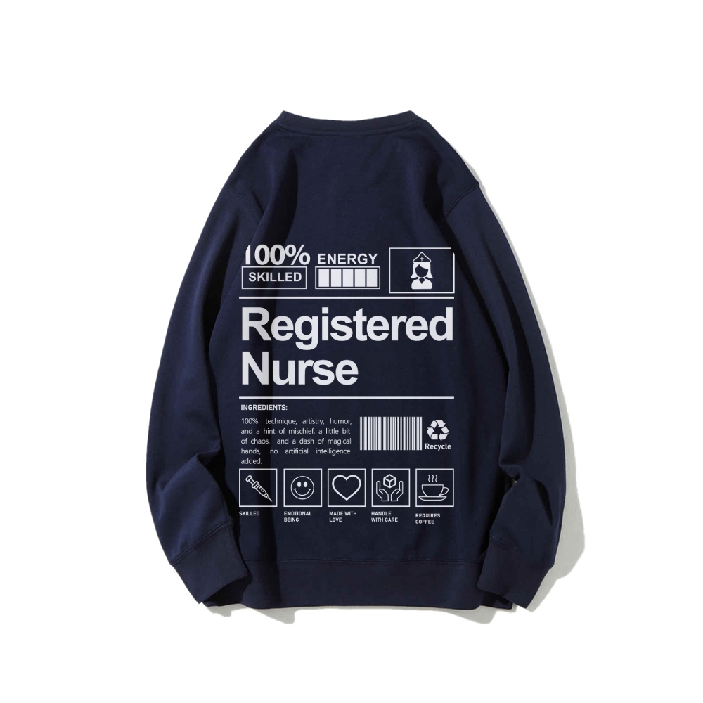 Registered Nurse Casual Crewneck Sweatshirt-moweekender