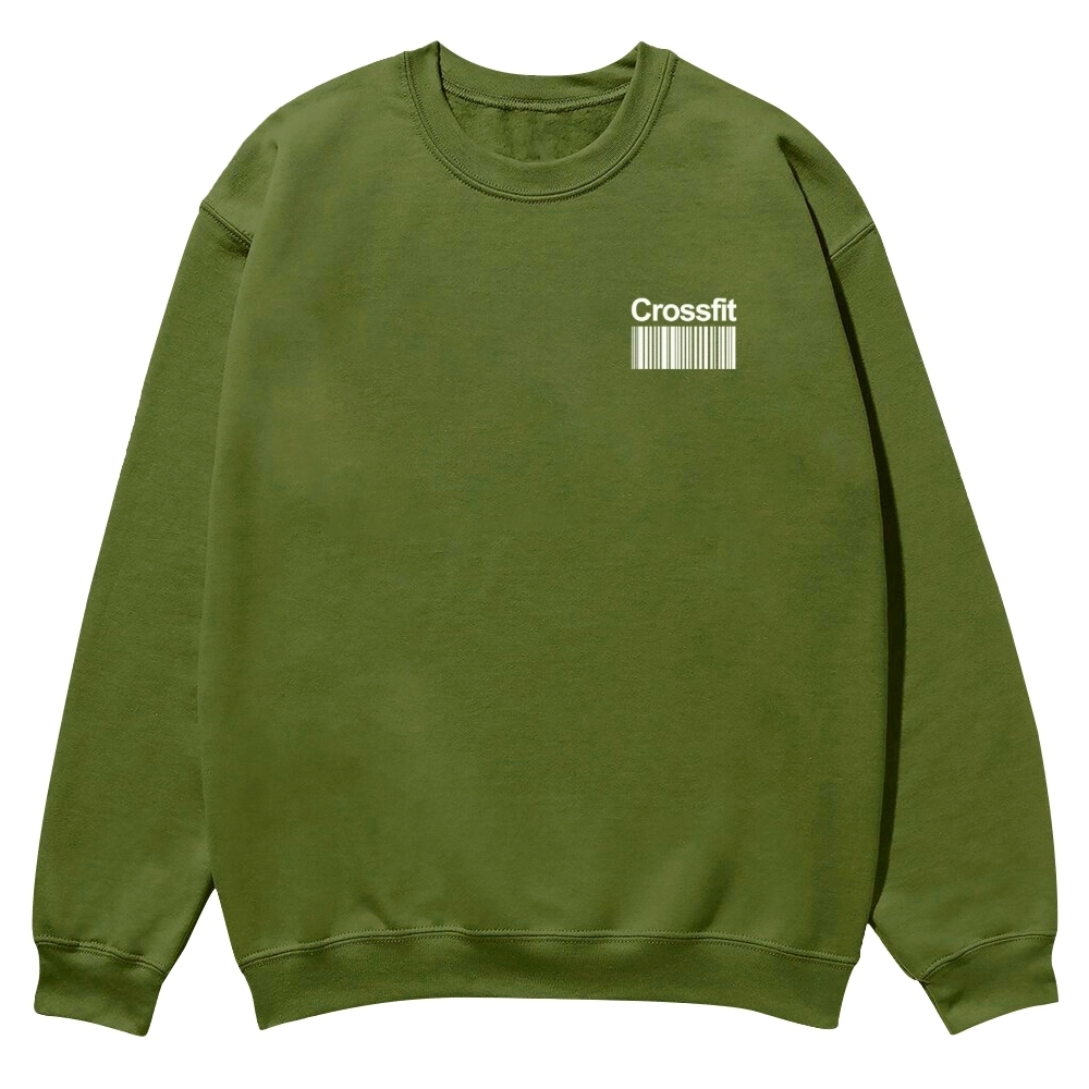 Crossfit Printed Crew Neck Sweatshirt-moweekender