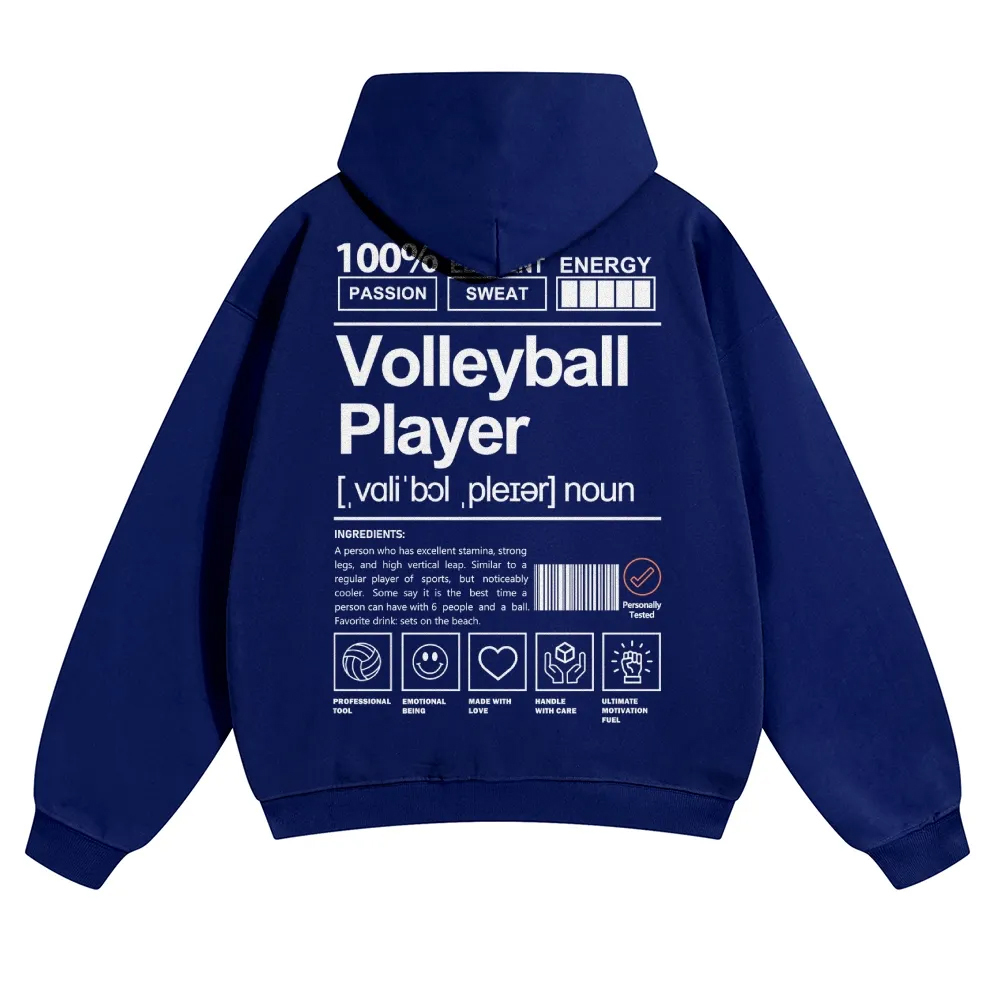 Volleyball Player Unisex Casual Anime Print Hoodie-moweekender