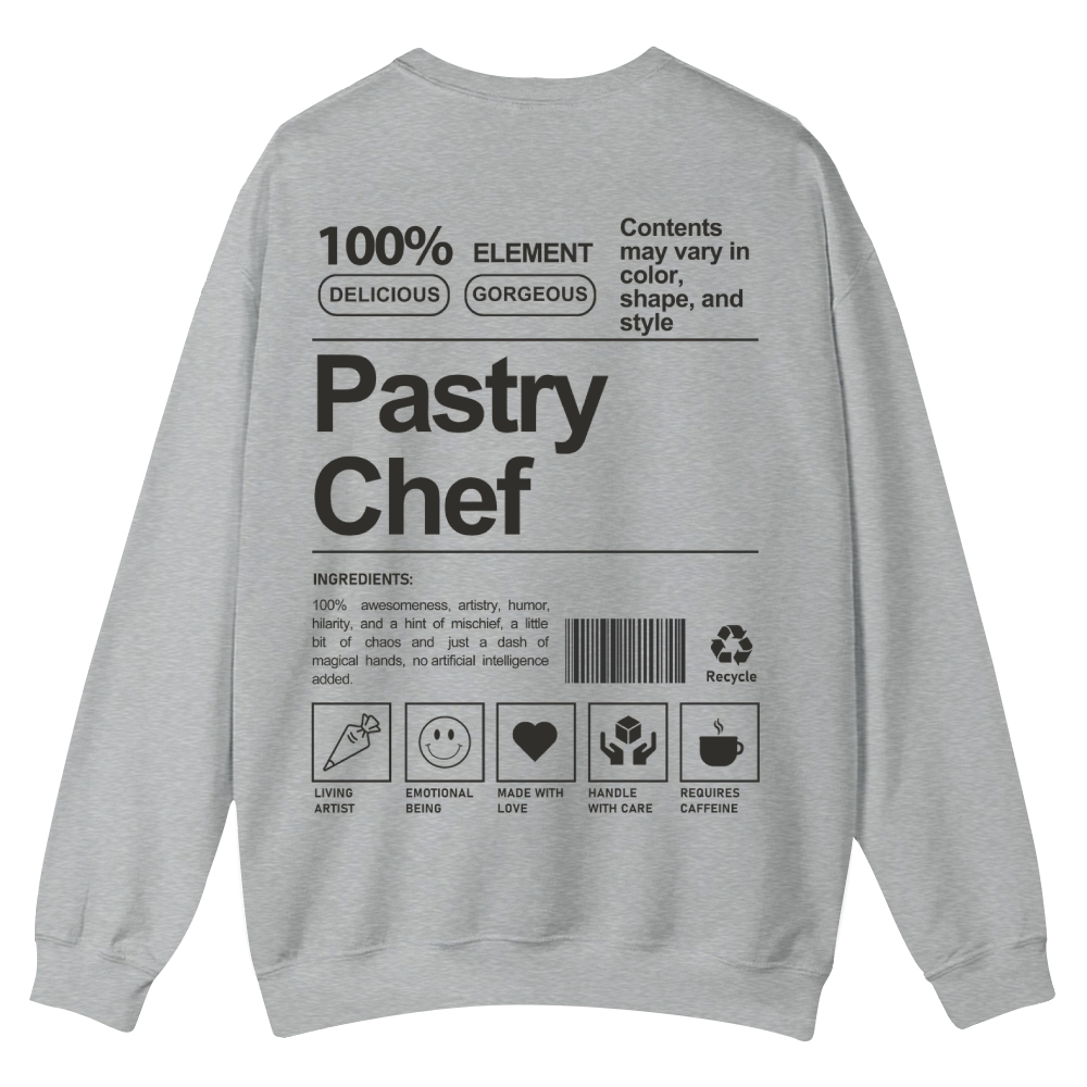 Pastry Chef Casual Crewneck Sweatshirt-moweekender
