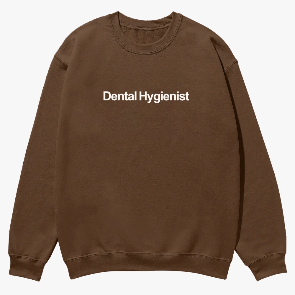 Dental Hygienist Casual Crewneck Sweatshirt-moweekender