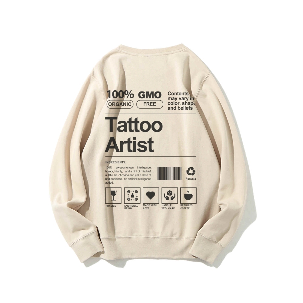 Tattoo Artist Casual Crewneck Sweatshirt-moweekender