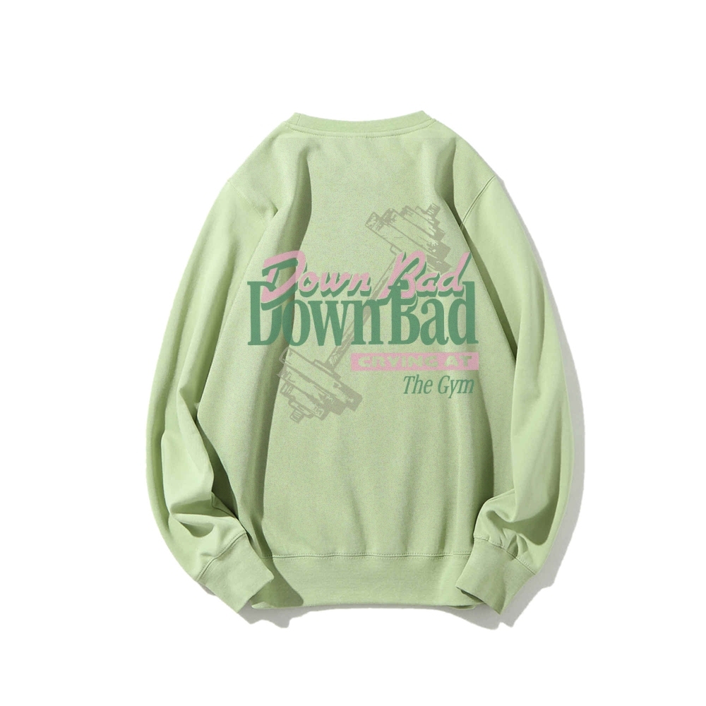 Down Bad Crying At The Gym Casual Crewneck Sweatshirt-moweekender