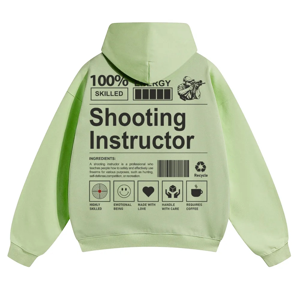 Shooting Instructor Unisex Casual Anime Print Hoodie-moweekender