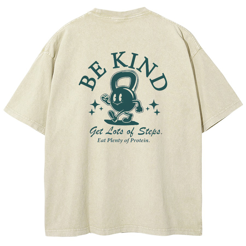 Be Kind Vintage Snowflake Washed T-Shirt-moweekender