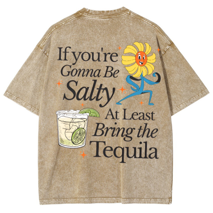 Bring the Tequila Vintage Snowflake Washed T-Shirt-moweekender