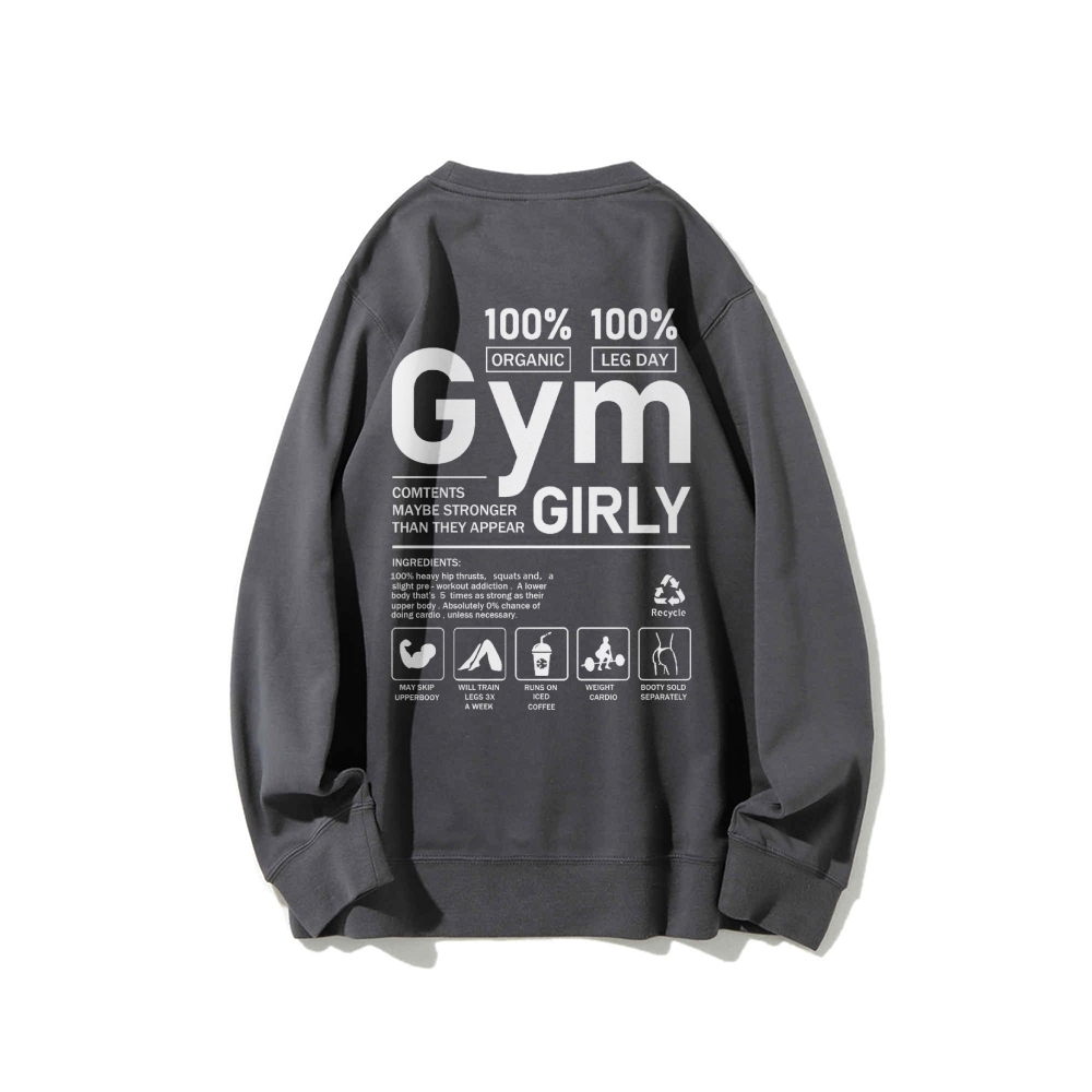 Gym Girl Long Sleeved Sweatshirt-moweekender