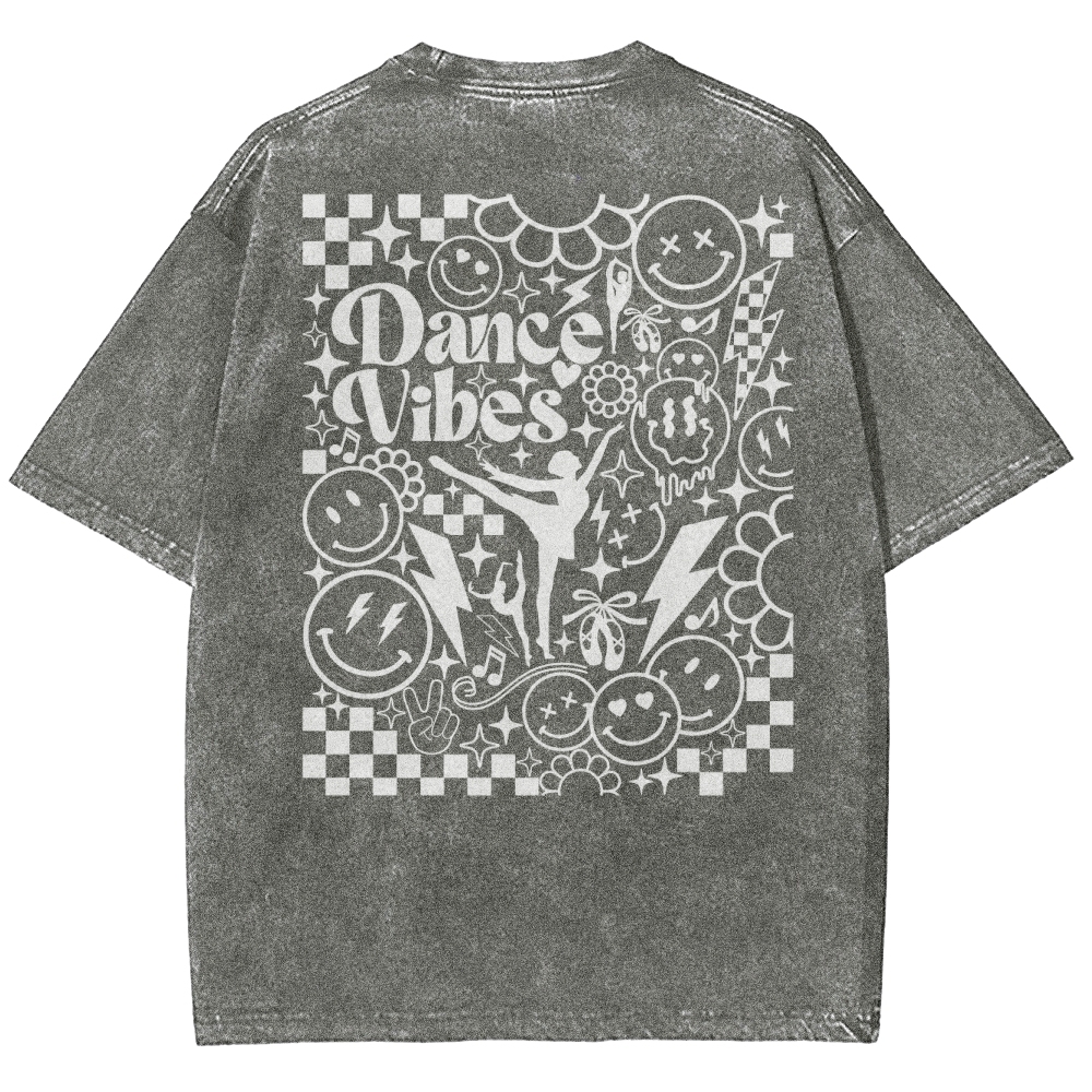 dance vibes Unisex Fit Washed T-Shirt-moweekender