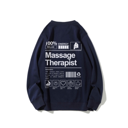 Massage Therapist Casual Crewneck Sweatshirt-moweekender