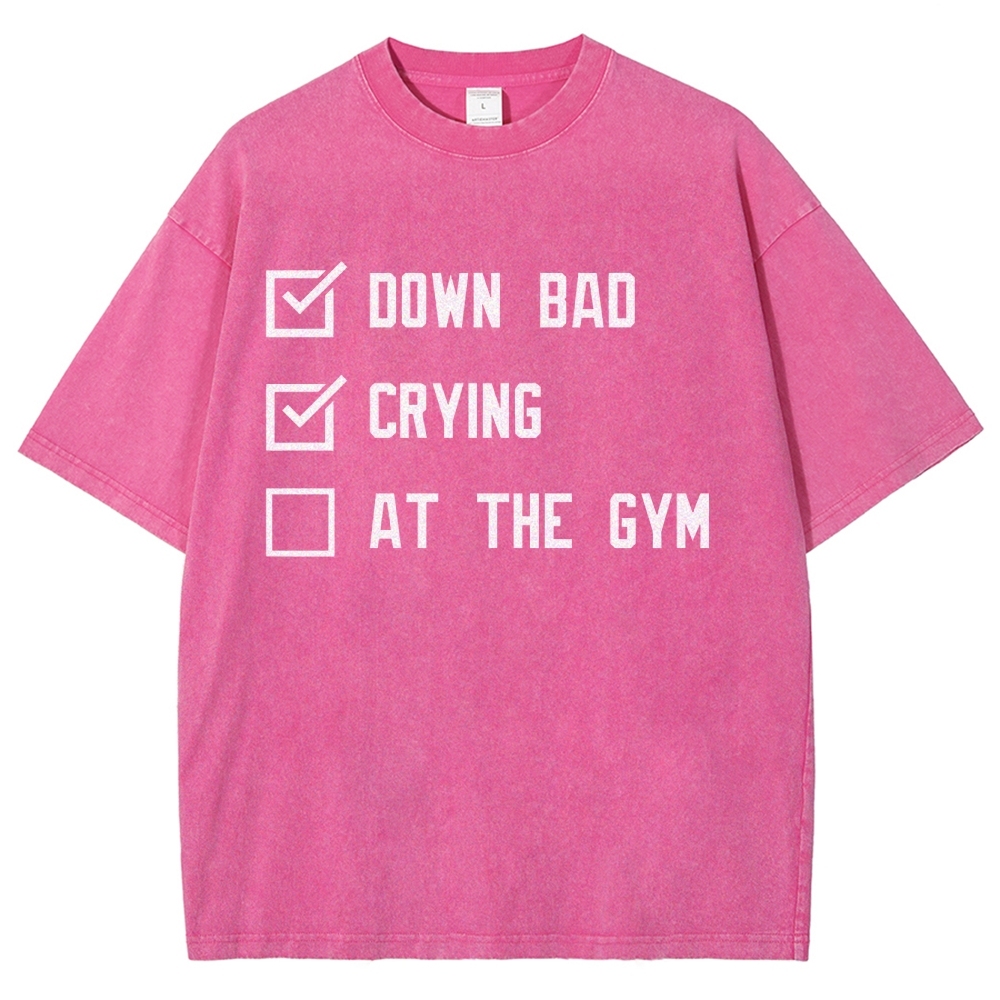At The Gym Vintage Snowflake Washed T-Shirt-moweekender
