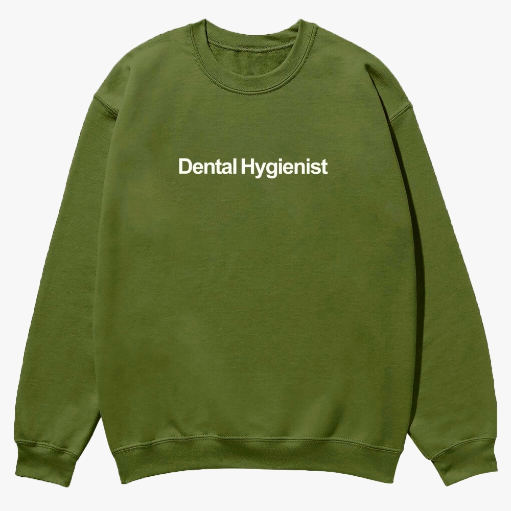 Dental Hygienist Casual Crewneck Sweatshirt-moweekender