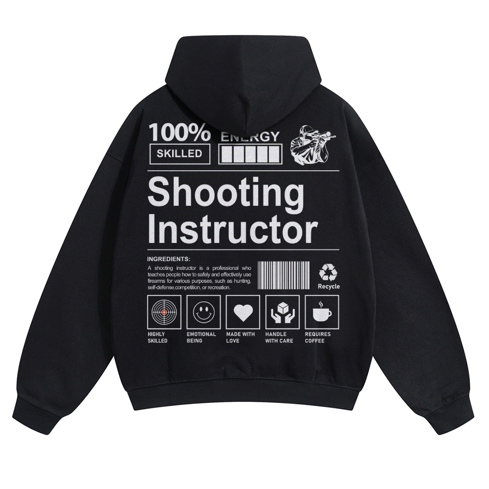 Shooting Instructor Unisex Casual Anime Print Hoodie-moweekender