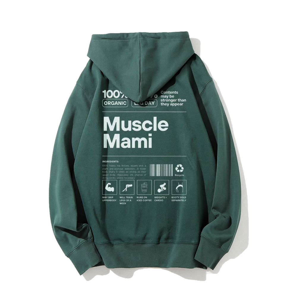 Muscle Mami Long sleeved Hoodie-moweekender