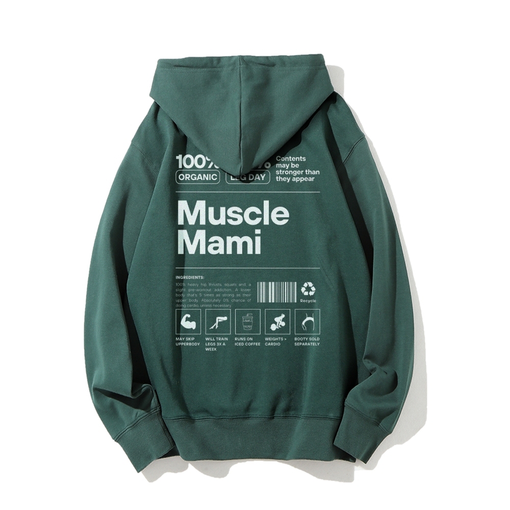 Muscle Mami Long sleeved Hoodie-moweekender