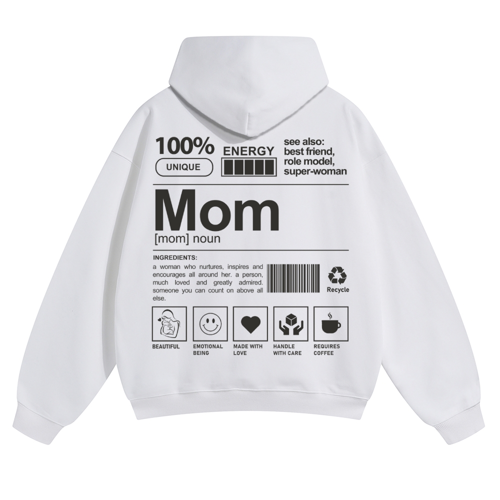 Mom Unisex Casual Anime Print Hoodie-moweekender