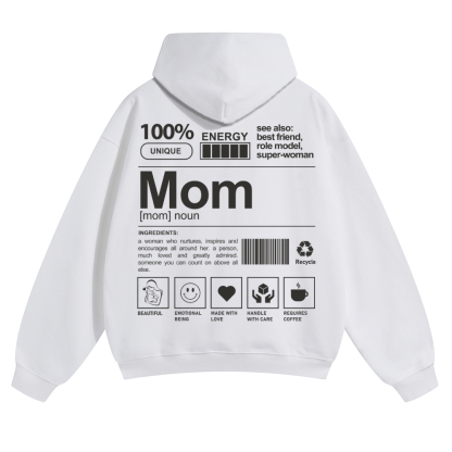 Mom Unisex Casual Anime Print Hoodie-moweekender