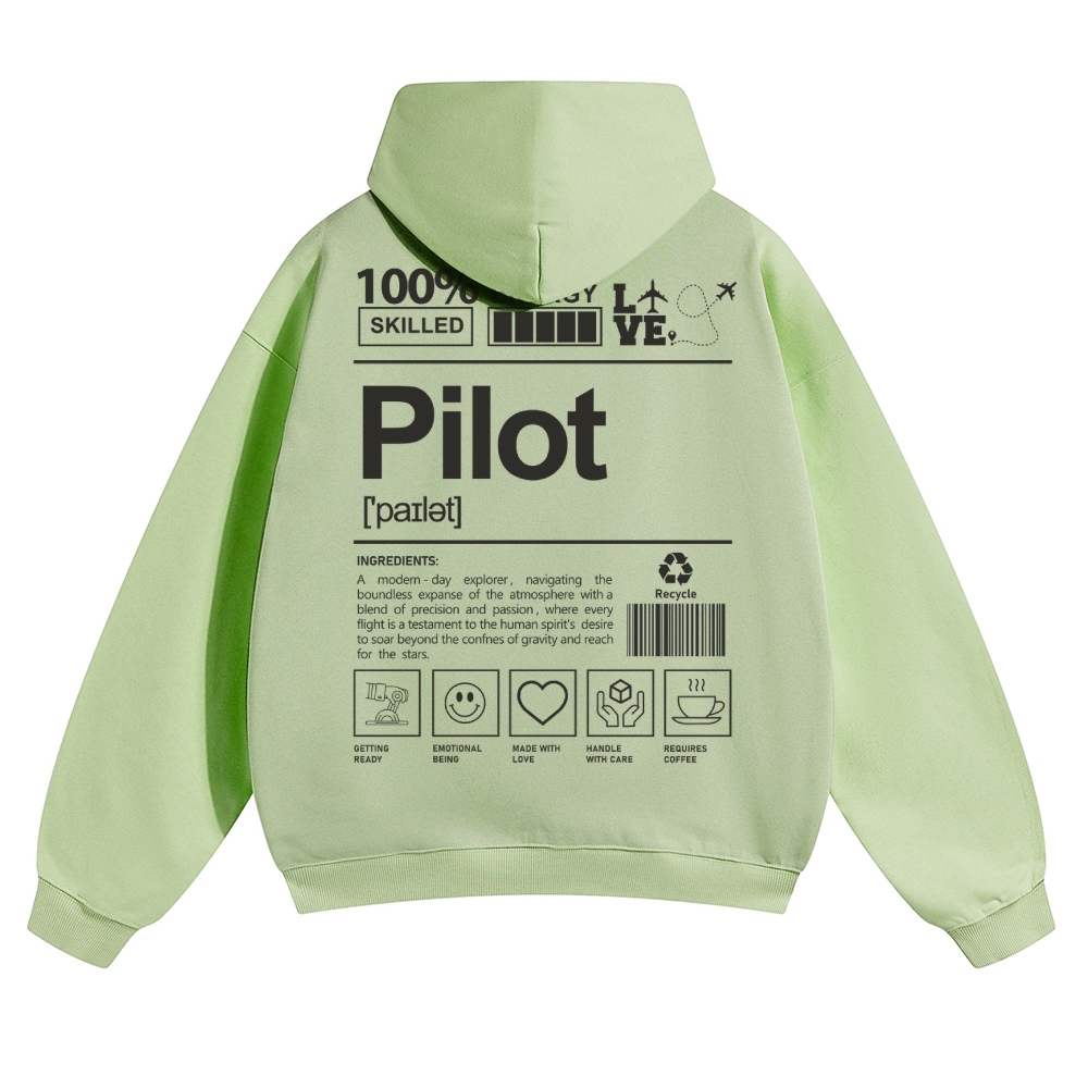 Pilot Solid Color Hoodie-moweekender