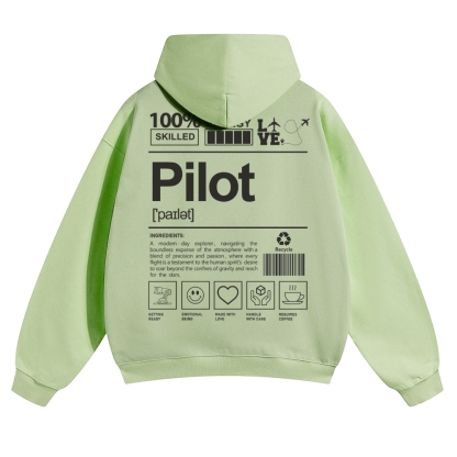 Pilot Solid Color Hoodie-moweekender