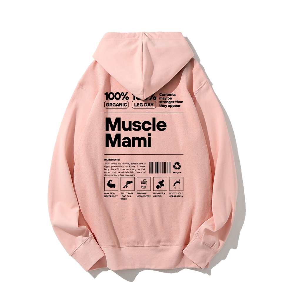 Muscle Mami Long Sleeved Hoodie-moweekender