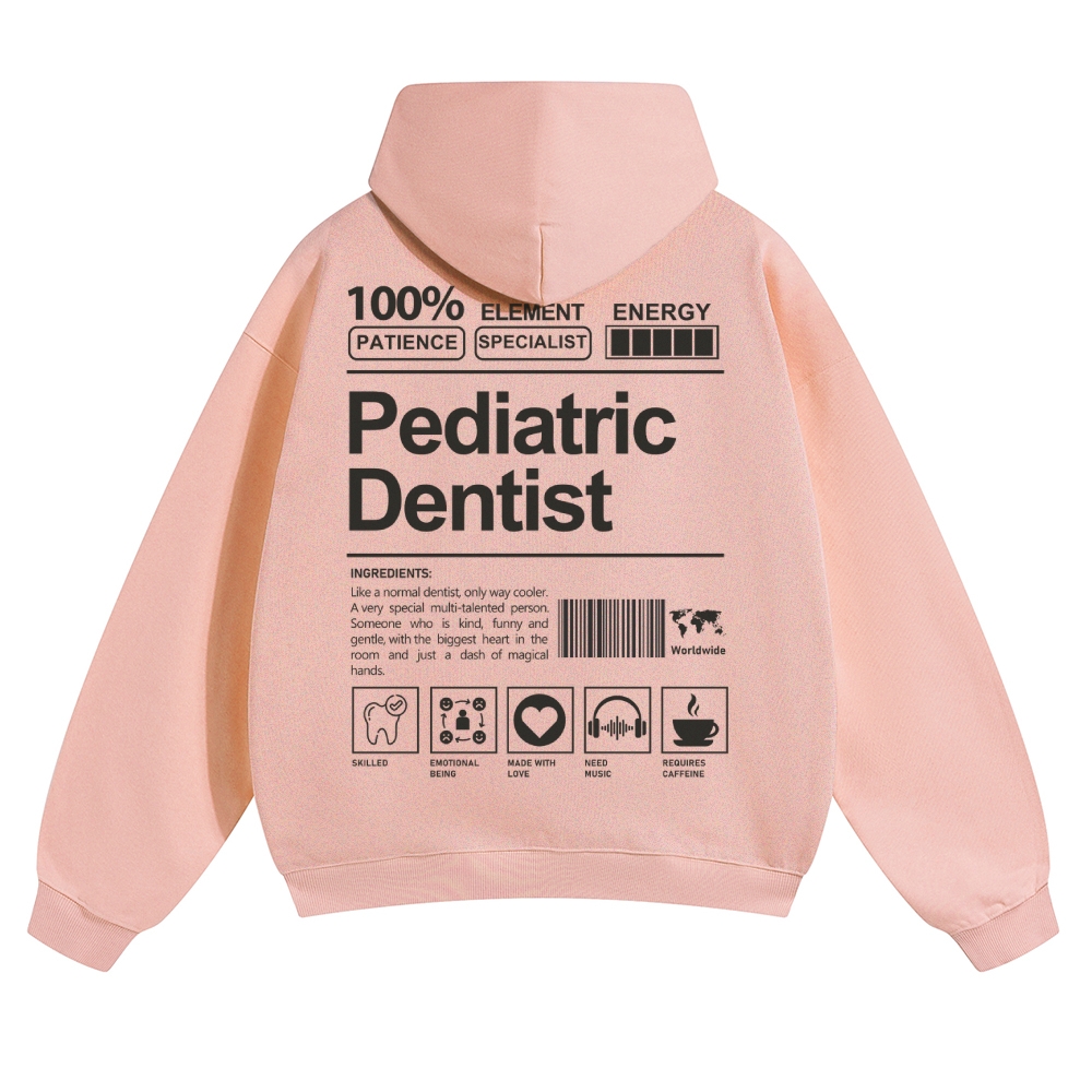 Pediatric Dentist Solid Color Hoodie-moweekender
