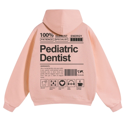 Pediatric Dentist Solid Color Hoodie-moweekender