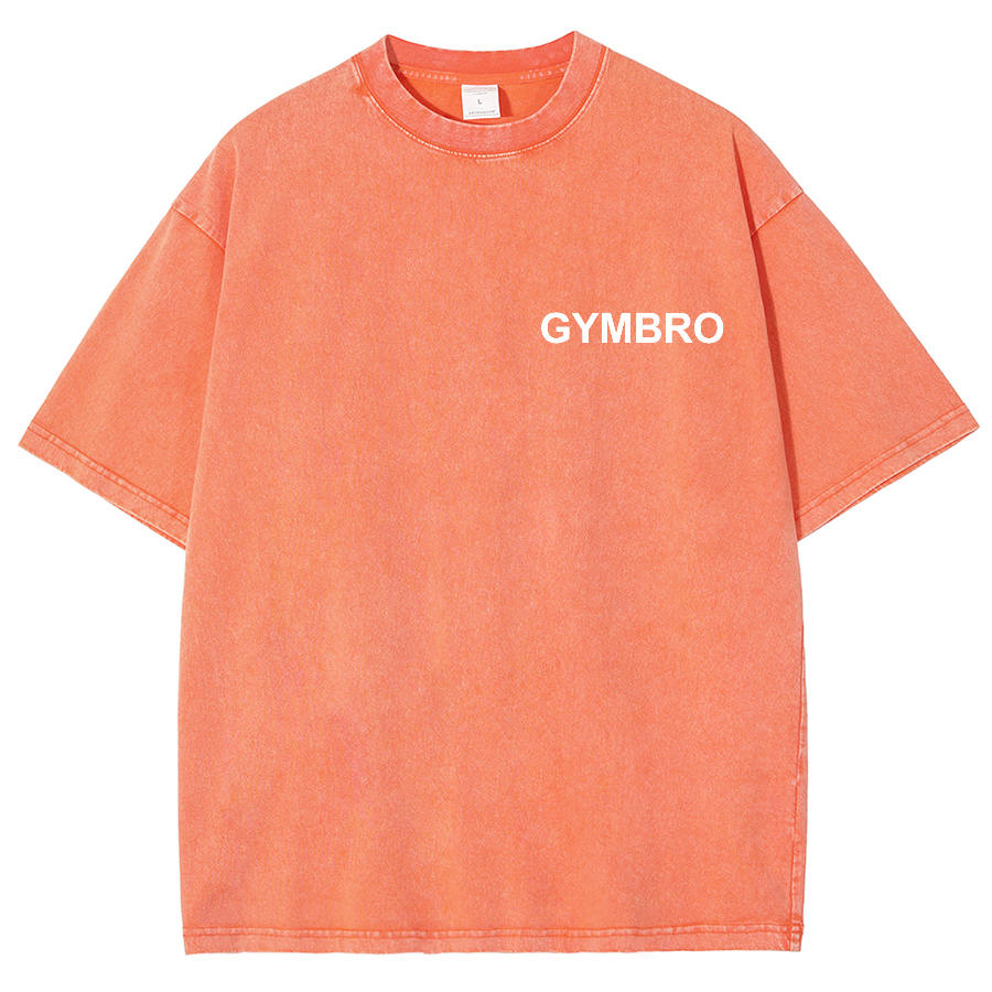 Gym Bro Unisex Fit Washed Oversized T-Shirt-moweekender