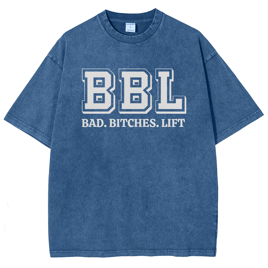BBL Unisex Fit Washed Oversized T-Shirt-moweekender