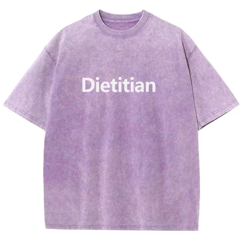 Dietitian Unisex Fit Washed T-Shirt-moweekender