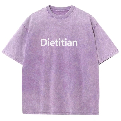 Dietitian Unisex Fit Washed T-Shirt-moweekender