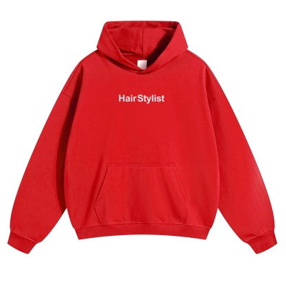 Hair Stylist Pattern Unisex Casual Anime Print Hoodie-moweekender