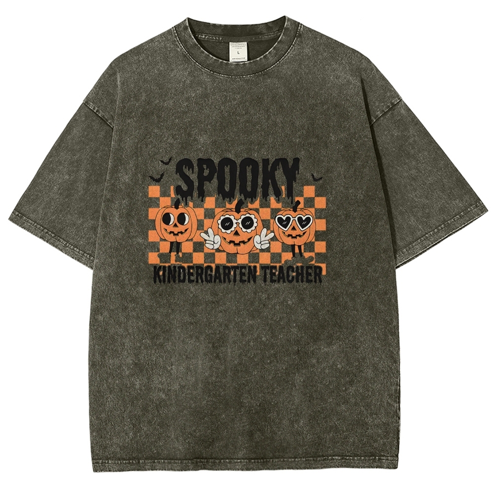 Halloween Unisex Fit Washed T-Shirt-moweekender