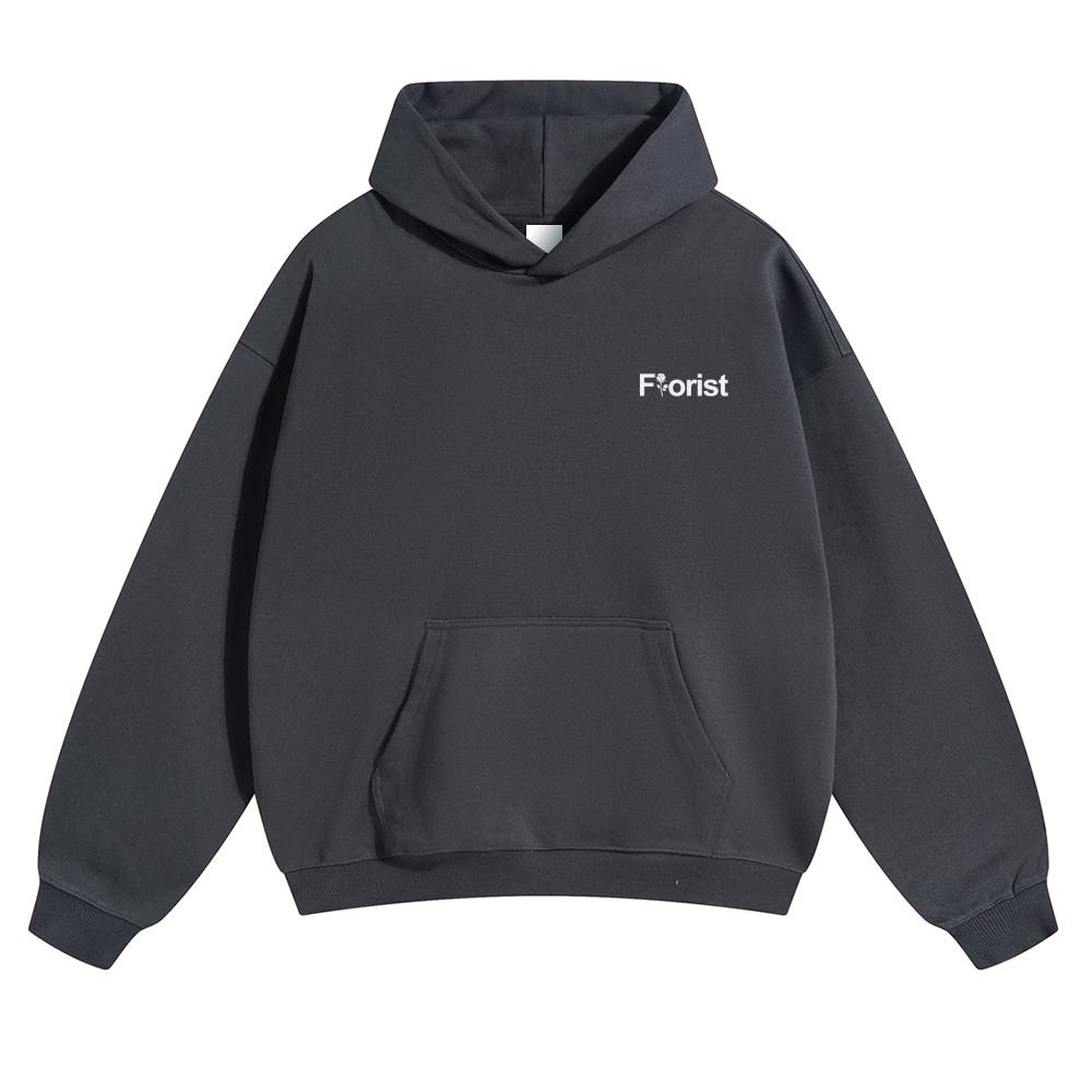 Florist Pattern Unisex Casual Anime Print Hoodie-moweekender