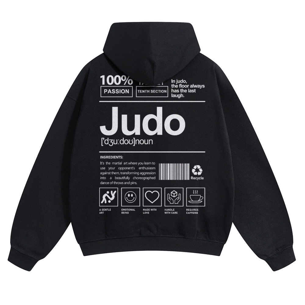 Judo Unisex Casual Anime Print Hoodie-moweekender
