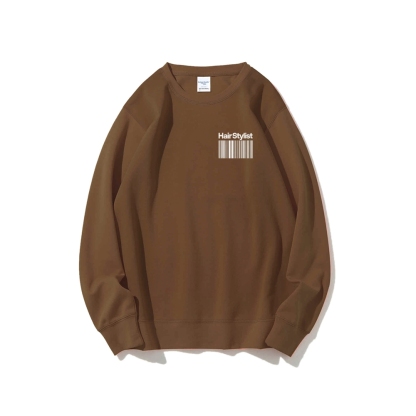 Hair Stylist Crew Neck Long Sleeve Sweatshirt-moweekender