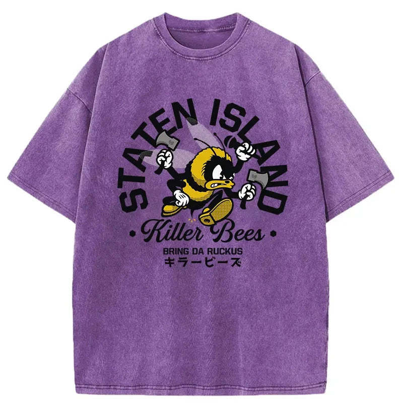 Killer Bees Washed Vintage T-Shirt-moweekender
