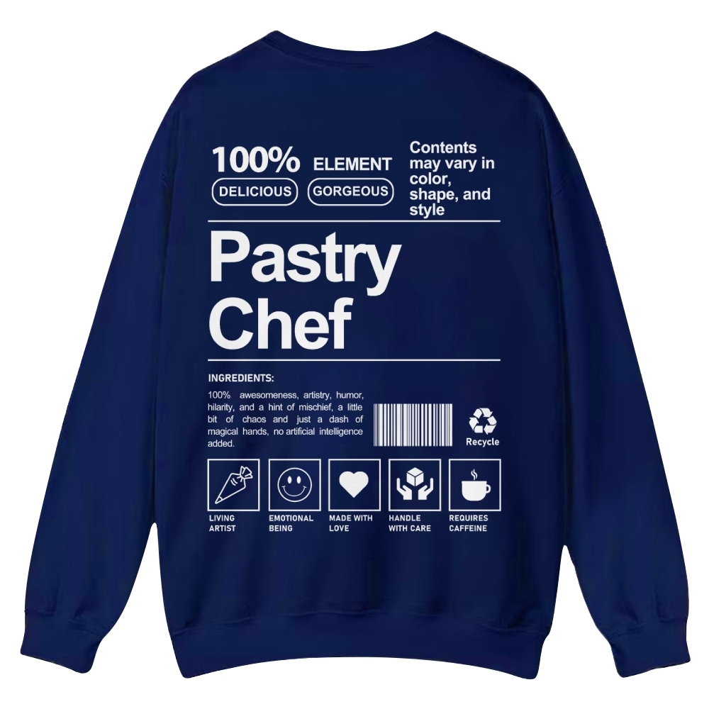 Pastry Chef Casual Crewneck Sweatshirt-moweekender