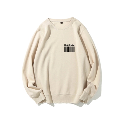 Hair Stylist Casual Crew Neck Sweatshirt-moweekender