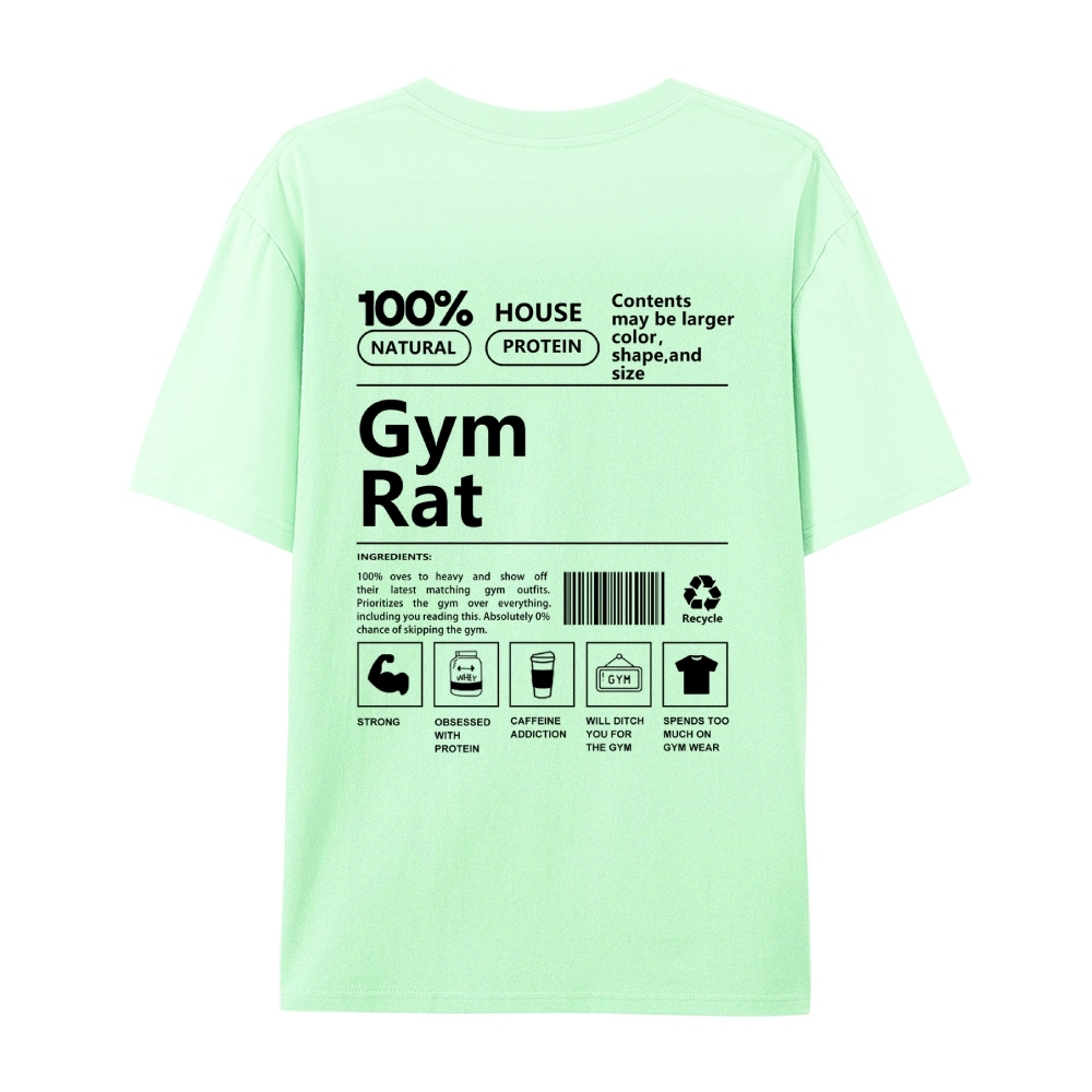 Gym Rat Casual Short Sleeve T-Shirt-moweekender