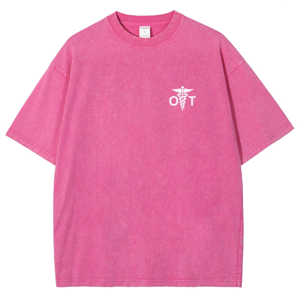 Osteopathic Therapist Unisex Fit Washed T-Shirt