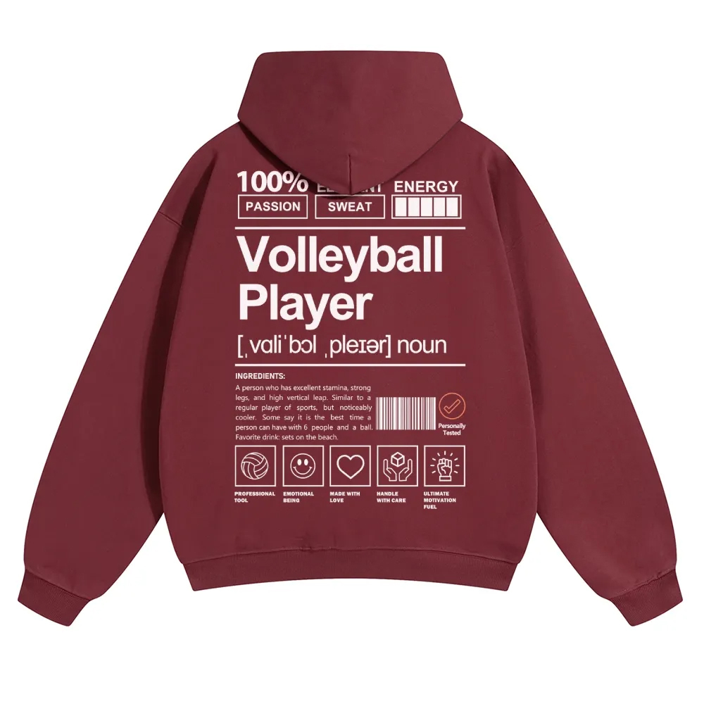 Volleyball Player Unisex Casual Anime Print Hoodie-moweekender