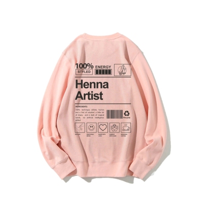 Henna Artist Casual Crewneck Sweatshirt-moweekender