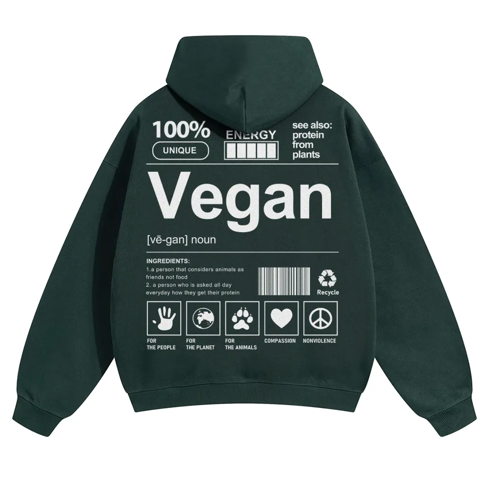 Vegan Unisex Casual Anime Print Hoodie-moweekender